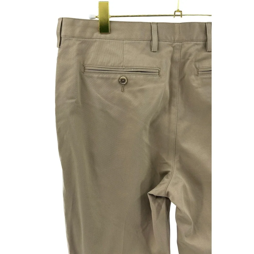Lands End Mens Tailored Fit Chino Pants Khaki Brown 38x30‎